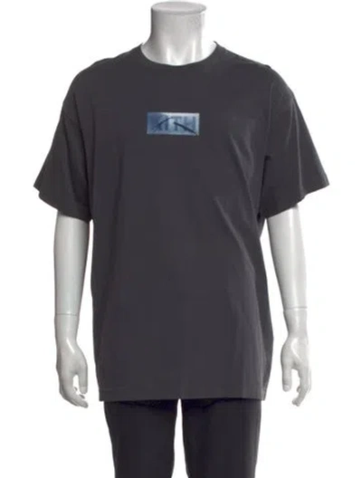Pre-owned Kith Graphic Print Crew Neck T-shirt In Gray