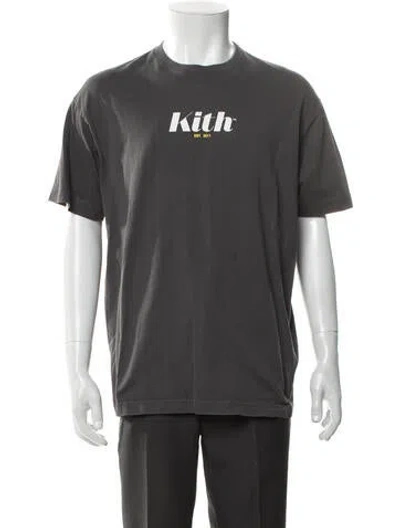 Pre-owned Kith Graphic Print Crew Neck T-shirt In Gray