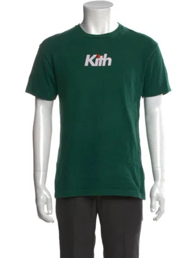 Pre-owned Kith Graphic Print Crew Neck T-shirt In Green