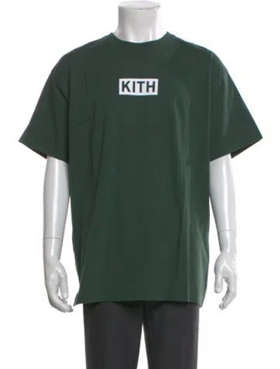 Pre-owned Kith Graphic Print Crew Neck T-shirt In Green