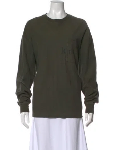 Pre-owned Kith Graphic Print Crew Neck T-shirt In Green