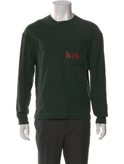 Pre-owned Kith Graphic Print Crew Neck T-shirt In Green
