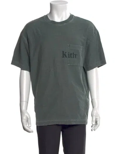 Pre-owned Kith Graphic Print Crew Neck T-shirt In Green