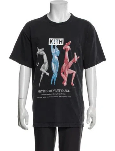 Pre-owned Kith Graphic Print Crew Neck T-shirt In Grey