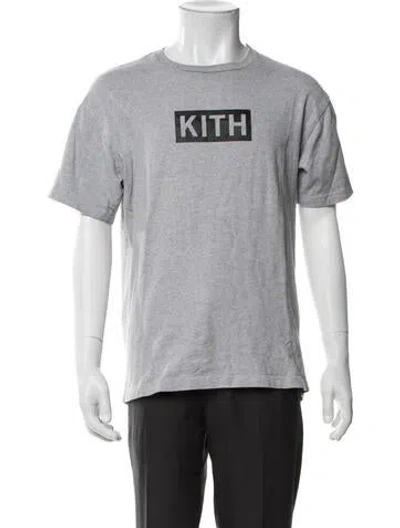 Pre-owned Kith Graphic Print Crew Neck T-shirt In Grey