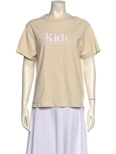 Pre-owned Kith Graphic Print Crew Neck T-shirt In Neutral