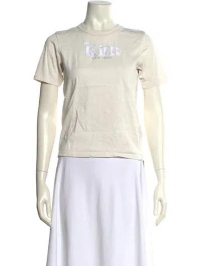 Pre-owned Kith Graphic Print Crew Neck T-shirt In Neutral