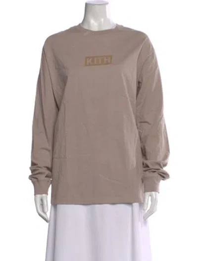 Pre-owned Kith Graphic Print Crew Neck T-shirt In Neutral