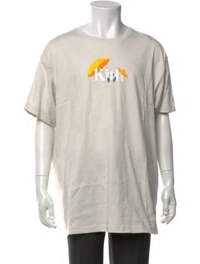 Pre-owned Kith Graphic Print Crew Neck T-shirt In Neutral