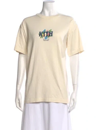 Pre-owned Kith Graphic Print Crew Neck T-shirt In Neutral