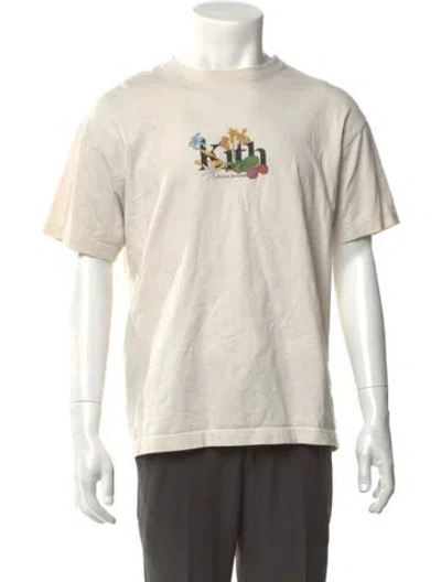 Pre-owned Kith Graphic Print Crew Neck T-shirt In Neutrals
