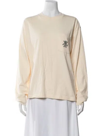 Pre-owned Kith Graphic Print Crew Neck T-shirt In Neutrals