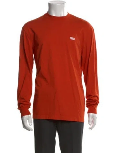 Pre-owned Kith Graphic Print Crew Neck T-shirt In Orange