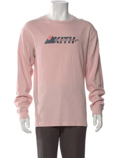 Pre-owned Kith Graphic Print Crew Neck T-shirt In Pink