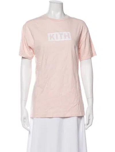 Pre-owned Kith Graphic Print Crew Neck T-shirt In Pink