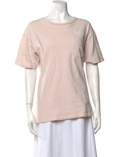 Pre-owned Kith Graphic Print Crew Neck T-shirt In Pink