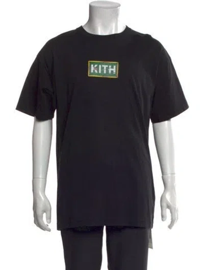 Pre-owned Kith Graphic Print Crew Neck T-shirt W/ Tags In Black