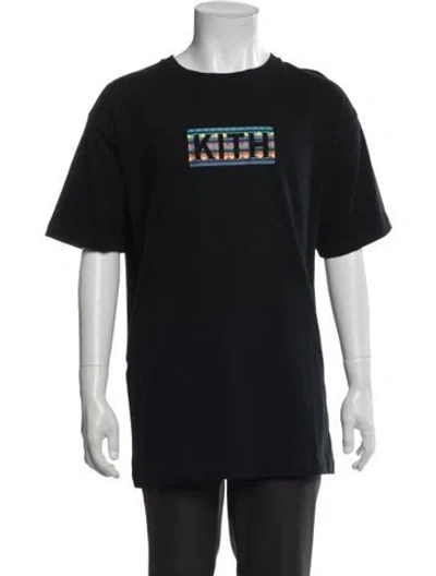 Pre-owned Kith Graphic Print Crew Neck T-shirt W/ Tags In Black
