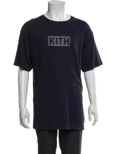 Pre-owned Kith Graphic Print Crew Neck T-shirt W/ Tags In Blue