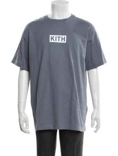 Pre-owned Kith Graphic Print Crew Neck T-shirt W/ Tags In Blue