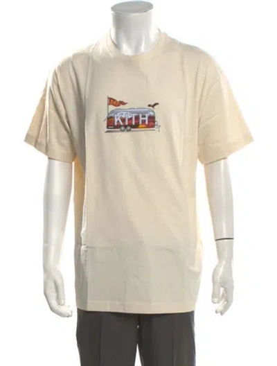 Pre-owned Kith Graphic Print Crew Neck T-shirt W/ Tags In Neutral