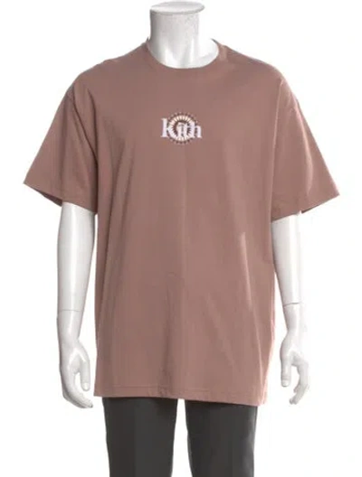 Pre-owned Kith Graphic Print Crew Neck T-shirt W/ Tags In Pink