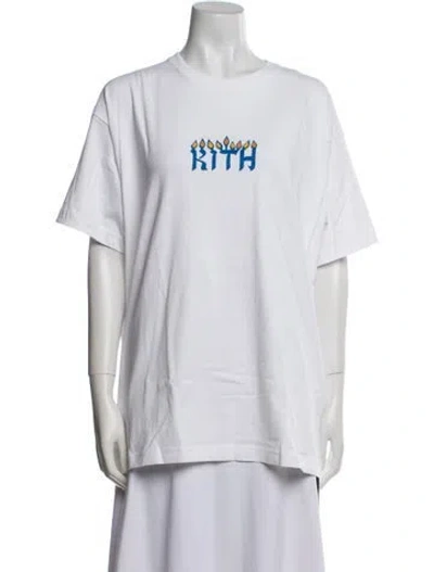 Pre-owned Kith Graphic Print Crew Neck T-shirt W/ Tags In White