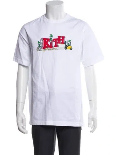 Pre-owned Kith Graphic Print Crew Neck T-shirt W/ Tags In White