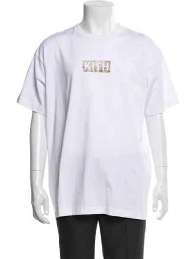 Pre-owned Kith Graphic Print Crew Neck T-shirt W/ Tags In White