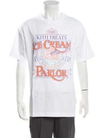 Pre-owned Kith Graphic Print Crew Neck T-shirt W/ Tags In White