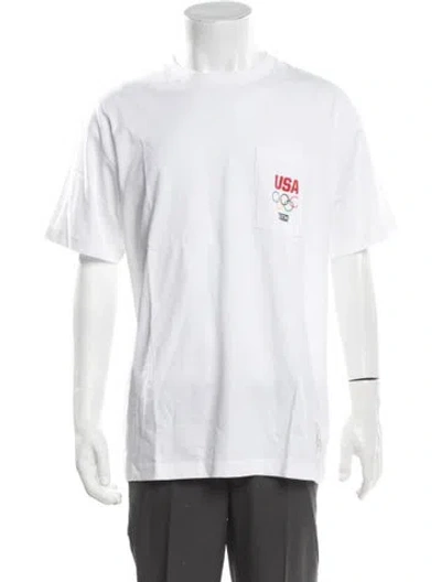 Pre-owned Kith Graphic Print Crew Neck T-shirt W/ Tags In White