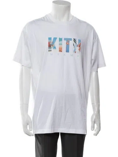 Pre-owned Kith Graphic Print Crew Neck T-shirt W/ Tags In White