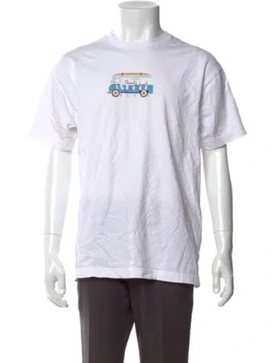 Pre-owned Kith Graphic Print Crew Neck T-shirt In White