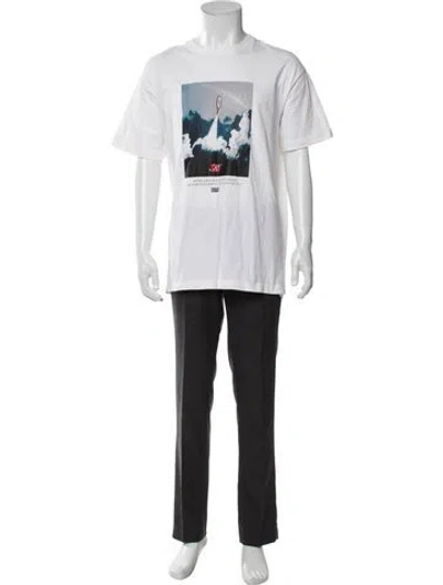 Pre-owned Kith Graphic Print Crew Neck T-shirt In White