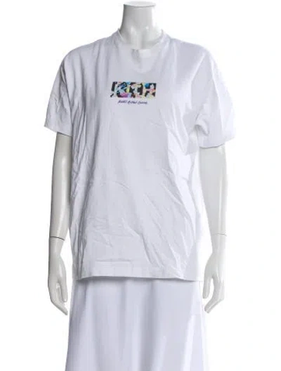 Pre-owned Kith Graphic Print Crew Neck T-shirt In White