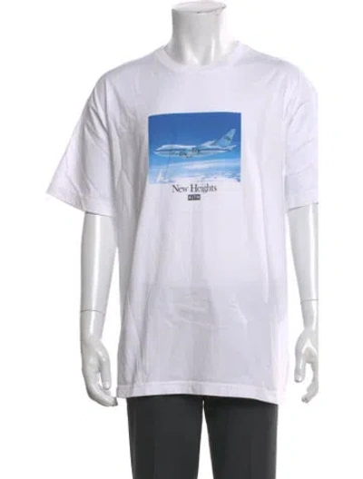 Pre-owned Kith Graphic Print Crew Neck T-shirt In White