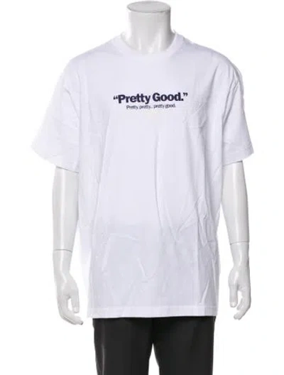 Pre-owned Kith Graphic Print Crew Neck T-shirt In White