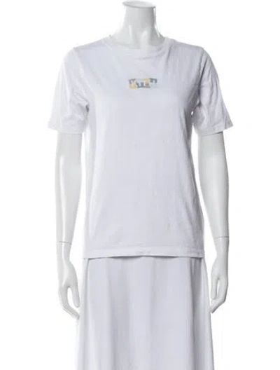 Pre-owned Kith Graphic Print Crew Neck T-shirt In White
