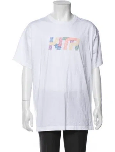 Pre-owned Kith Graphic Print Crew Neck T-shirt In White