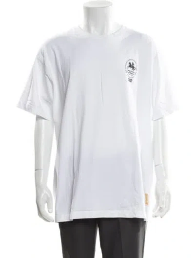 Pre-owned Kith Graphic Print Crew Neck T-shirt In White