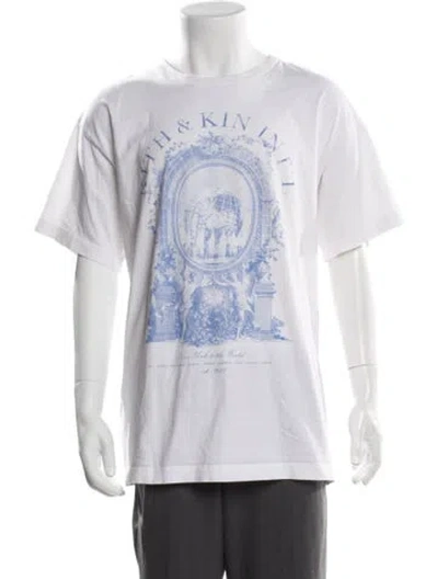 Pre-owned Kith Graphic Print Crew Neck T-shirt In White