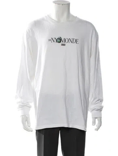 Pre-owned Kith Graphic Print Crew Neck T-shirt In White