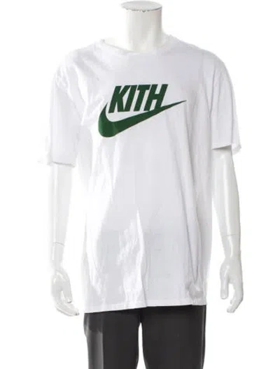 Pre-owned Kith Graphic Print Crew Neck T-shirt In White