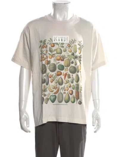 Pre-owned Kith Graphic Print Crew Neck T-shirt In White