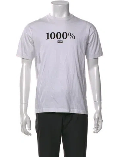 Pre-owned Kith Graphic Print Crew Neck T-shirt In White