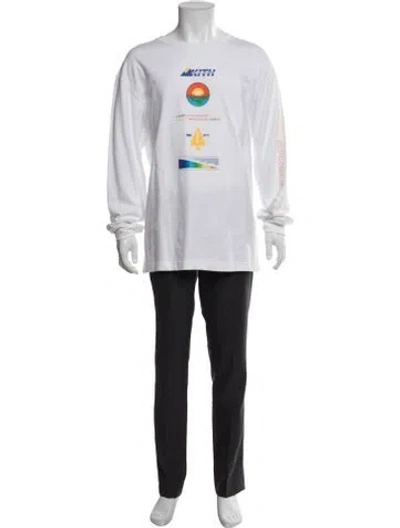 Pre-owned Kith Graphic Print Crew Neck T-shirt In White
