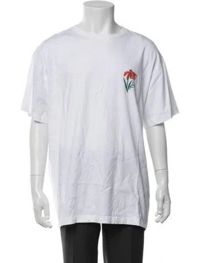 Pre-owned Kith Graphic Print Crew Neck T-shirt In White