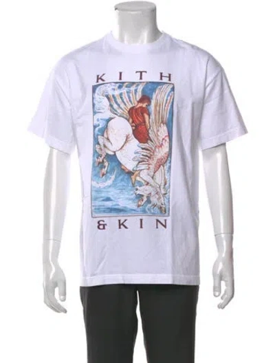 Pre-owned Kith Graphic Print Crew Neck T-shirt In White
