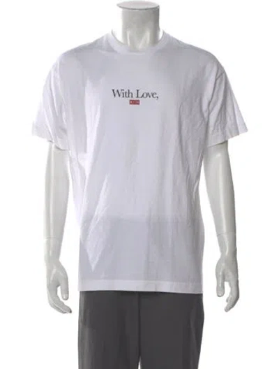 Pre-owned Kith Graphic Print Crew Neck T-shirt In White