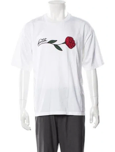 Pre-owned Kith Graphic Print Crew Neck T-shirt In White